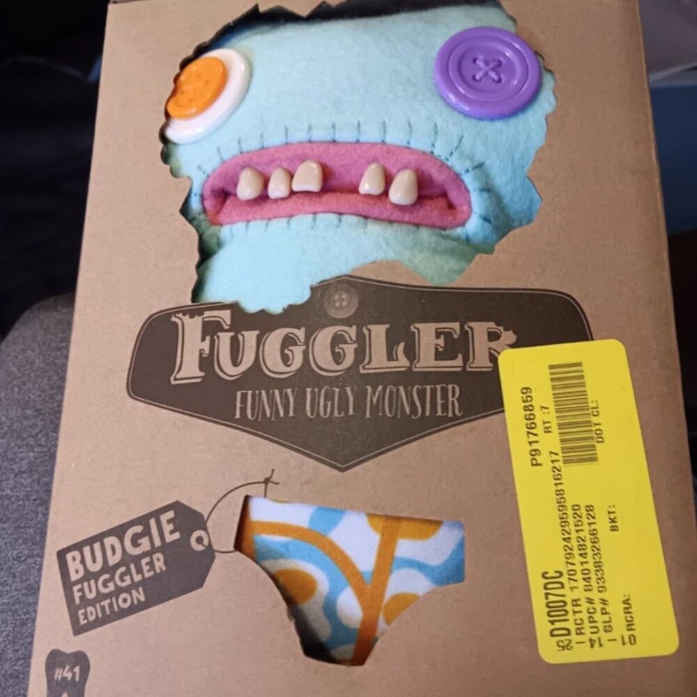 Fuggler Budgie Edition #41 GAPTOOTH McGOO Funny Ugly Monster 9" Egg Undrwear NEW